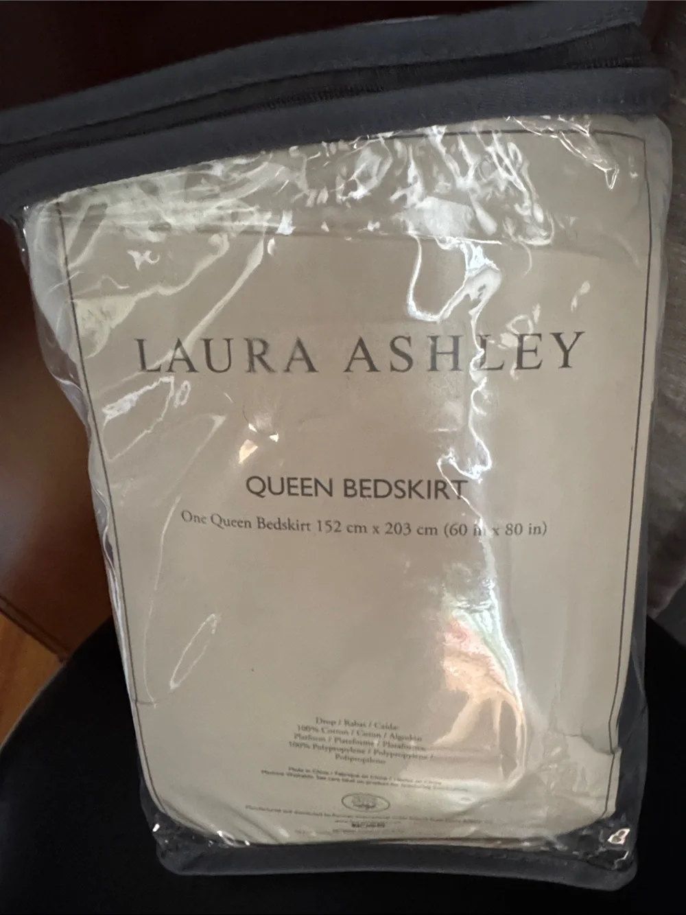 Laura Ashley Queen Bedskirt in white